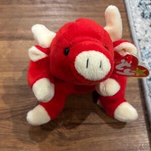 Really rare beanie original baby from 1990s red bow